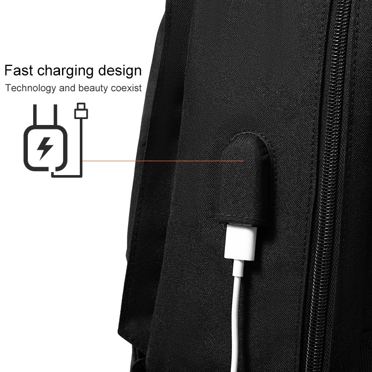 cxs-7303 Upgraded Version Multifunctional Oxford Laptop Bag Backpack (Grey)