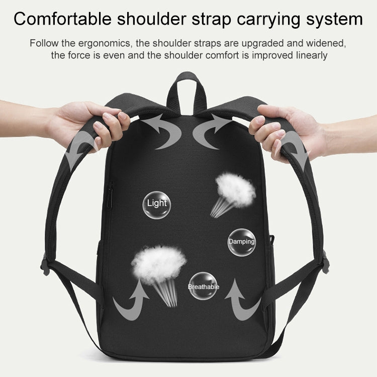 cxs-8106 Multifunctional Oxford Laptop Bag Backpack (Black)