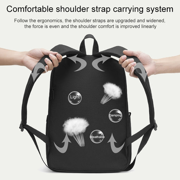 cxs-8106 Multifunctional Oxford Laptop Bag Backpack (Black)