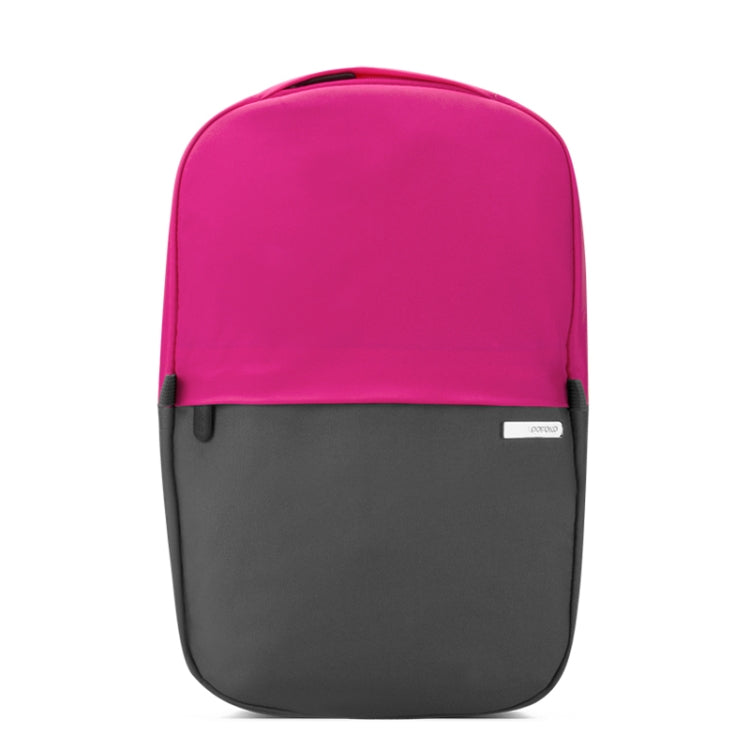 POFOKO XY Series 13.3 inch Fashion Color Matching Multi-functional Backpack Computer Bag, Size: S (Rose Red)