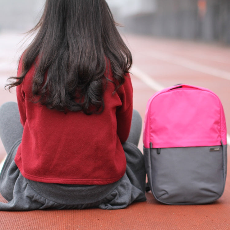 POFOKO XY Series 13.3 inch Fashion Color Matching Multi-functional Backpack Computer Bag, Size: S (Rose Red)