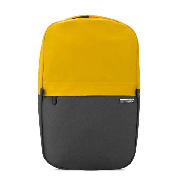 POFOKO XY Series 13.3 inch Fashion Color Matching Multi-functional Backpack Computer Bag, Size: S (Yellow)