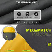 POFOKO XY Series 13.3 inch Fashion Color Matching Multi-functional Backpack Computer Bag, Size: S (Yellow)