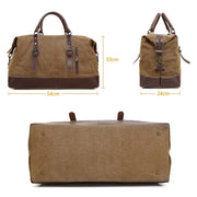 AUGUR 2012 Portable Casual Canvas Travel Handbag Baggage Shoulder Crossby Bag(Grey)