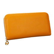 906 Antimagnetic RFID Litchi Texture Women Large Capacity Hand Wallet Purse Phone Bag with Card Slots(Yellow)