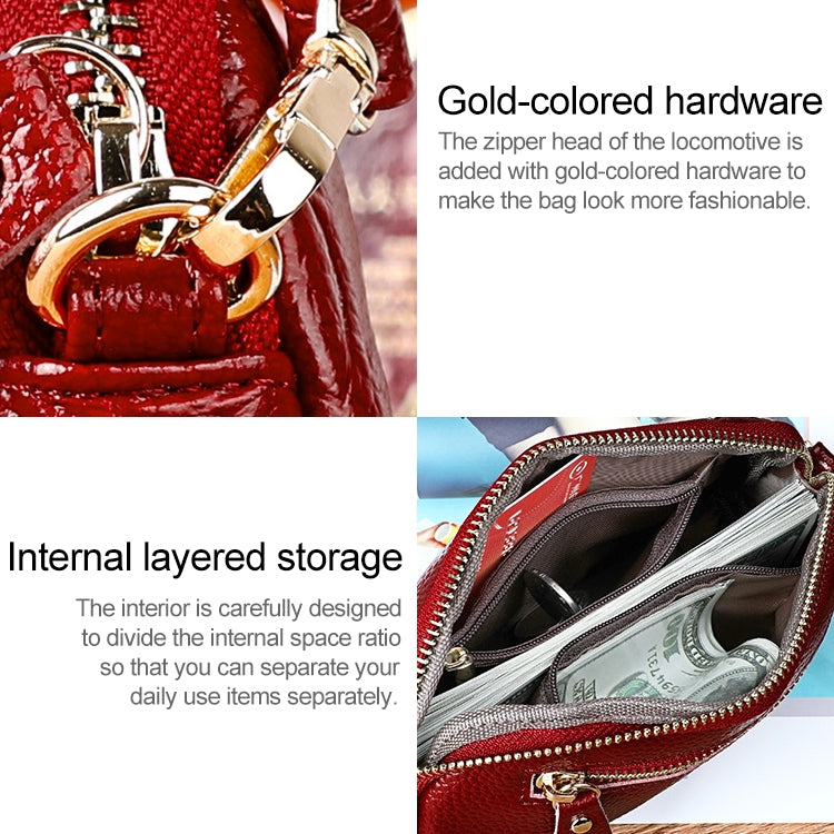 2025 Multifunctional Litchi Texture Women Large Capacity Hand Wallet Shell bag with Card Slots(Pale Pinkish Grey)