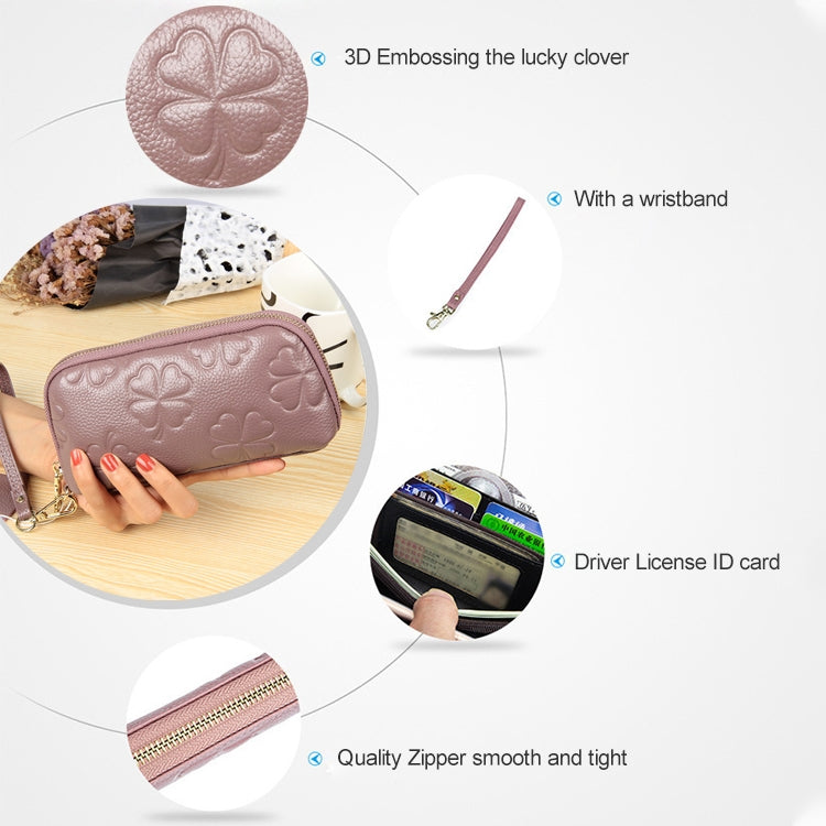 2026 Multifunctional Litchi Texture Women Large Capacity Hand Wallet Shell bag with Card Slots(Black)