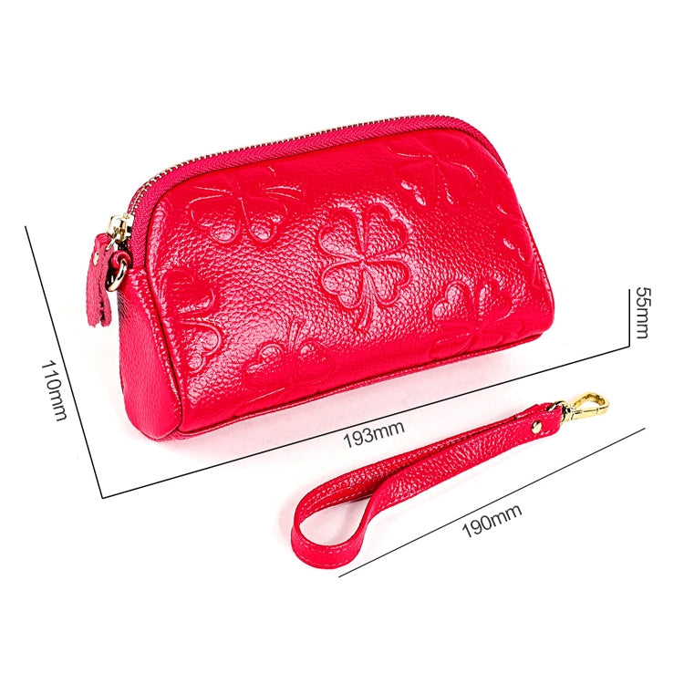2026 Multifunctional Litchi Texture Women Large Capacity Hand Wallet Shell bag with Card Slots(Black)