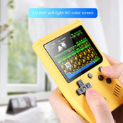 MK800 3.0 inch Macaron Mini Retro Classic Handheld Game Console for Kids Built-in 800 Games, Support AV Output (Grey)
