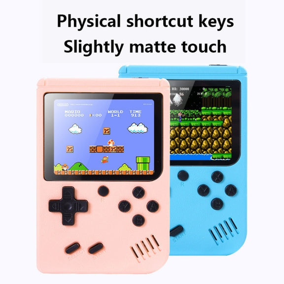 MK800 3.0 inch Macaron Mini Retro Classic Handheld Game Console for Kids Built-in 800 Games, Support AV Output (Grey)