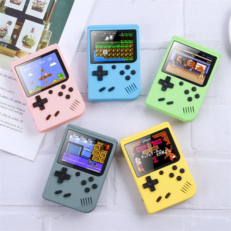 MK800 3.0 inch Macaron Mini Retro Classic Handheld Game Console for Kids Built-in 800 Games, Support AV Output (Grey)