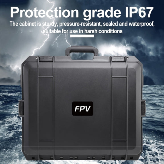 For DJI FPV Water-resistant Explosion-proof Suitcase Portable Storage Box Case Travel Carrying Bag, No Disassembly Propeller