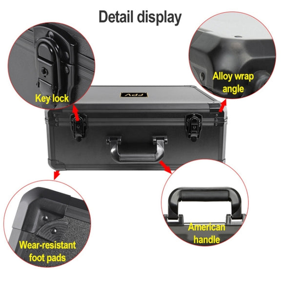 For DJI FPV Water-resistant Explosion-proof Suitcase Portable Storage Box Case Travel Carrying Bag, No Disassembly Propeller