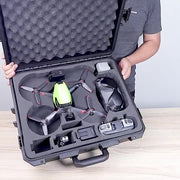 For DJI FPV Water-resistant Explosion-proof Suitcase Portable Storage Box Case Travel Carrying Bag, No Disassembly Propeller