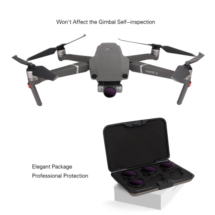 Sunnylife M2Z-FI288 ND8-PL + ND16-PL + ND32-PL + ND64-PL ND-PL Lens Filter for DJI Mavic 2 Zoom