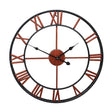 40cm Retro Living Room Iron Round Roman Numeral Mute Decorative Wall Clock (Bronze) - free shipping - PMc TechLife - Order now!