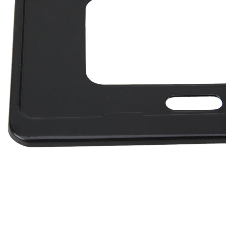2 PCS Car License Plate Frames Stainless Steel License Plate Frame(Black)
