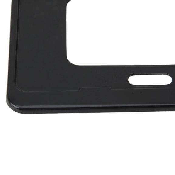 2 PCS Car License Plate Frames Stainless Steel License Plate Frame(Black)