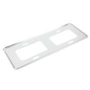2 PCS Car License Plate Frames Stainless Steel License Plate Frame(White)