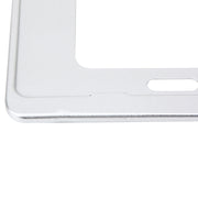 2 PCS Car License Plate Frames Stainless Steel License Plate Frame(White)