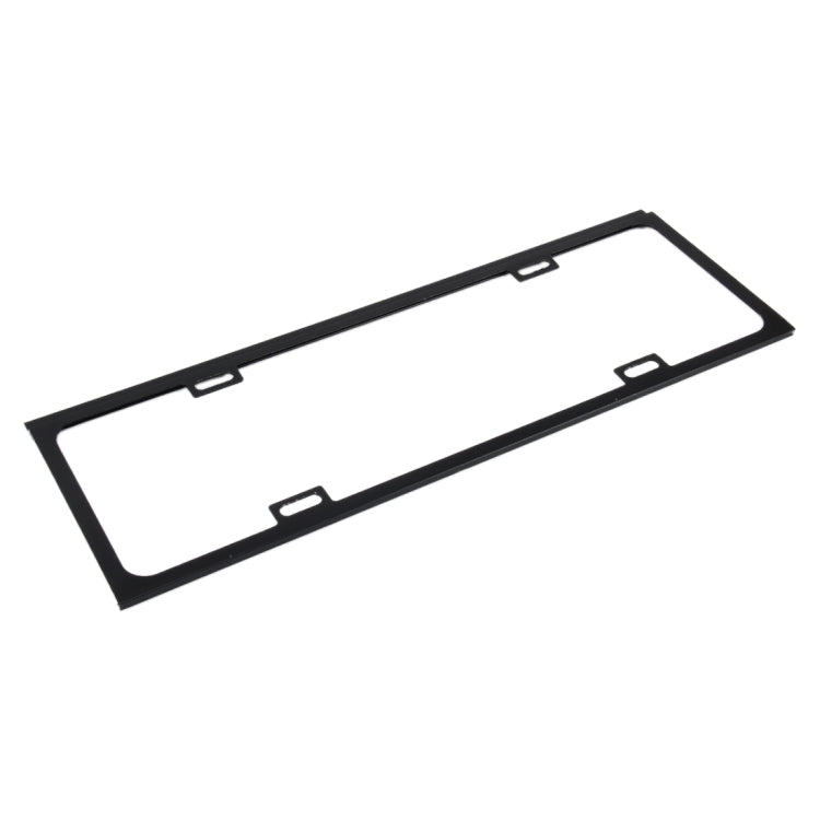 2 PCS Car License Plate Frames Car Styling License Plate Frame Magnesium Alloy Universal License Plate Holder Car Accessories(Black)