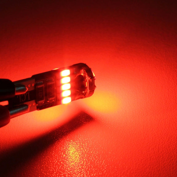 2 PCS DC 12V 2W 240LM 5500K T10-4014-15SMD Car Width Lamp Clearance Light Parking Lights���Red Light���