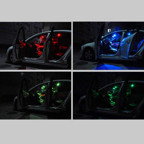 2 PCS Colorful 31MM Bicuspid Remote Control Car Dome Lamp LED Reading Light with 6 LED Lights