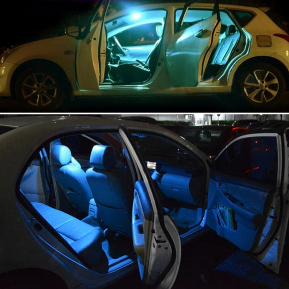 2 PCS Colorful 31MM Bicuspid Remote Control Car Dome Lamp LED Reading Light with 6 LED Lights