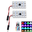 2 PCS Colorful 41MM T10 + Bicuspid Port Remote Control Car Dome Lamp LED Reading Light with 15 LED Lights - Dome Lights by PMC Jewellery | Online Shopping South Africa | PMC Jewellery | Buy Now Pay Later Mobicred