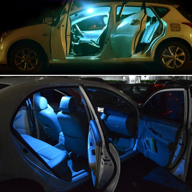 2 PCS Colorful 36MM T10 Port Remote Control Car Dome Lamp LED Reading Light with 6 LED Lights