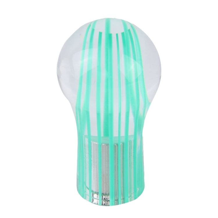 Crystal Double Light Car Breathing Racing Dash LED Magic Lamp Gear Head Shift Knob with Base, Size: 8.2 * 4.5 * 3.0 cm(Green Light + Blue Light)