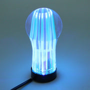 Crystal Double Light Car Breathing Racing Dash LED Magic Lamp Gear Head Shift Knob with Base, Size: 8.2 * 4.5 * 3.0 cm(Green Light + Blue Light)