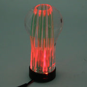 Crystal Double Light Car Breathing Racing Dash LED Magic Lamp Gear Head Shift Knob with Base, Size: 8.2 * 4.5 * 3.0 cm(Green Light + Blue Light)