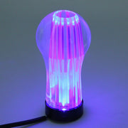 Crystal Double Light Car Breathing Racing Dash LED Magic Lamp Gear Head Shift Knob with Base, Size: 8.2 * 4.5 * 3.0 cm(Green Light + Blue Light)