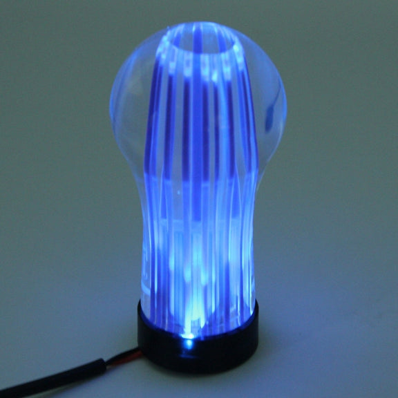 Crystal Double Light Car Breathing Racing Dash LED Magic Lamp Gear Head Shift Knob with Base, Size: 8.2 * 4.5 * 3.0 cm(Green Light + Blue Light)