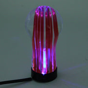 Crystal Double Light Car Breathing Racing Dash LED Magic Lamp Gear Head Shift Knob with Base, Size: 8.2 * 4.5 * 3.0 cm(Green Light + Blue Light)