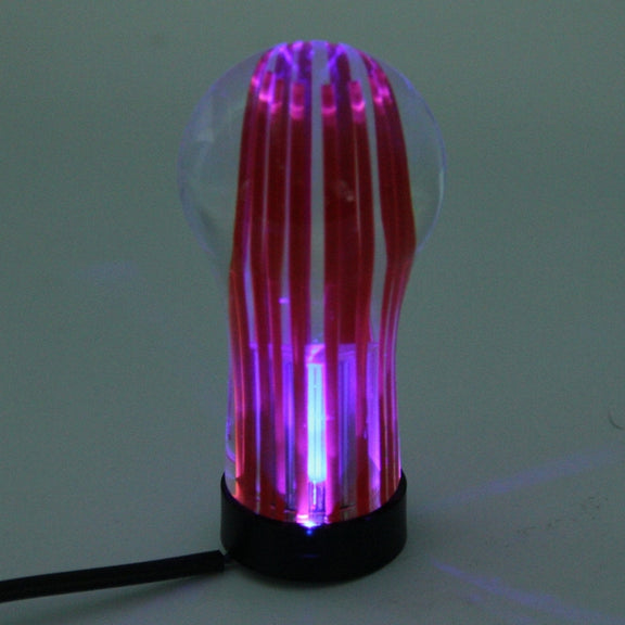 Crystal Double Light Car Breathing Racing Dash LED Magic Lamp Gear Head Shift Knob with Base, Size: 8.2 * 4.5 * 3.0 cm(Green Light + Blue Light)