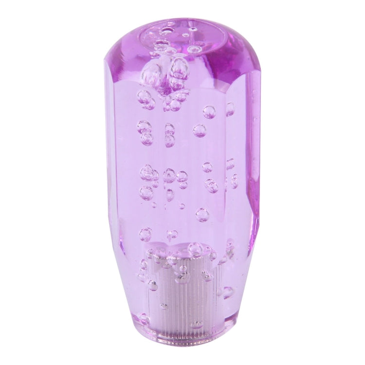 Crystal Car Breathing Racing Dash LED Magic Lamp Gear Head Shift Knob with Base, Size: 10.0 * 4.5 * 3.2 cm(Purple)