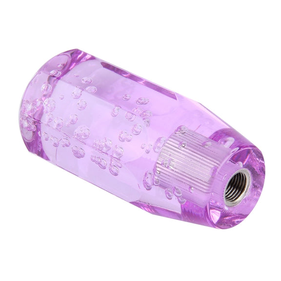 Crystal Car Breathing Racing Dash LED Magic Lamp Gear Head Shift Knob with Base, Size: 10.0 * 4.5 * 3.2 cm(Purple)