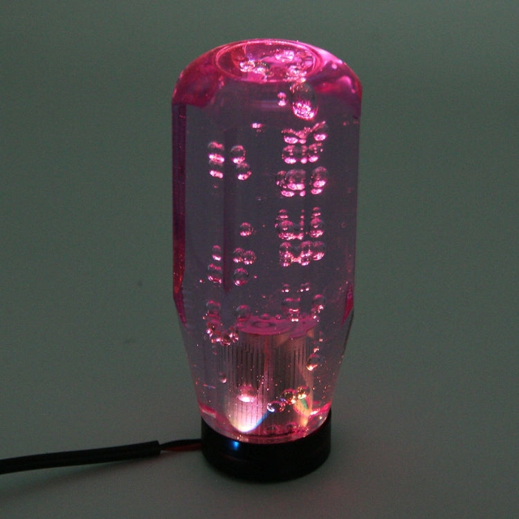 Crystal Car Breathing Racing Dash LED Magic Lamp Gear Head Shift Knob with Base, Size: 10.0 * 4.5 * 3.2 cm(Purple)