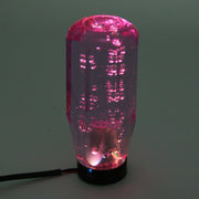 Crystal Car Breathing Racing Dash LED Magic Lamp Gear Head Shift Knob with Base, Size: 10.0 * 4.5 * 3.2 cm(Purple)