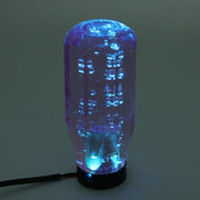 Crystal Car Breathing Racing Dash LED Magic Lamp Gear Head Shift Knob with Base, Size: 10.0 * 4.5 * 3.2 cm(Purple)