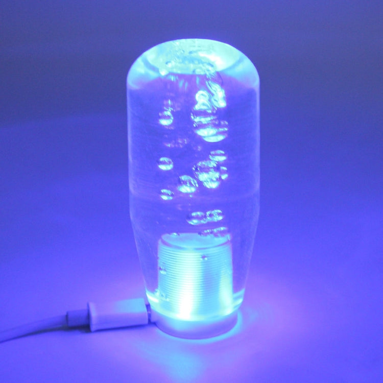 Crystal Car Breathing Racing Dash LED Magic Lamp Gear Head Shift Knob with Base, Size: 10.0 * 4.5 * 3.2 cm(Transparent)