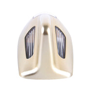 Solar Colorful Light Anti Collision Shark Fin Car Taillight LED Flash Warning Light Caution Light(Gold)