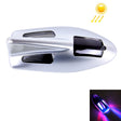 Solar Colorful Light Anti Collision Shark Fin Car Taillight LED Flash Warning Light Caution Light(Silver) - Warning Lights by PMC TechLife | Online Shopping South Africa | PMC TechLife | Buy Now Pay Later Mobicred