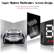 Geyiren A5 HUD 3.5 inch Car Head Up Display with GPS System, Two Mode Display, Light Sensors, KM/h MPH Speed, Compass, Speed Alarm(Black)