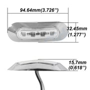 10 PCS DC 10-30V Car Truck Trailer Piranha 3-LED Side Marker Indicator Lights Bulb Lamp, Light Color: White
