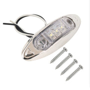 10 PCS DC 10-30V Car Truck Trailer Piranha 3-LED Side Marker Indicator Lights Bulb Lamp, Light Color: White