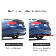 Universal Car Rear Bumper Lip Diffuser 5 Shark Fin Style Carbon Fiber  ABS, Size: 60.0x18.0x5.0cm