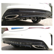 Universal Car Rear Bumper Lip Diffuser 5 Shark Fin Style Carbon Fiber  ABS, Size: 60.0x18.0x5.0cm